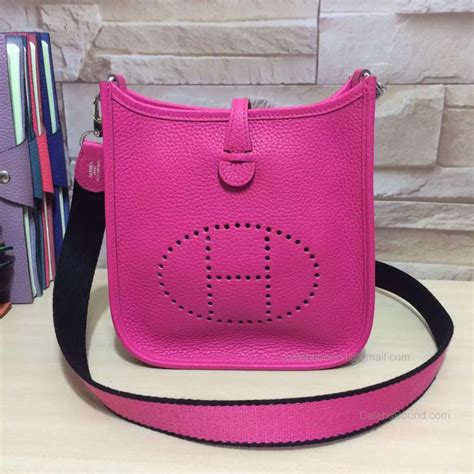 pink evelyne hermes bag|hermes evelyne bag knockoff.